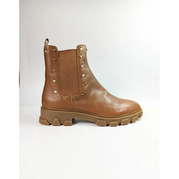Michael Kors Women's Ridley Studded Lug-Sole Chelsea Booties Size 8.5 MSRP $225 - Picture 2 of 11
